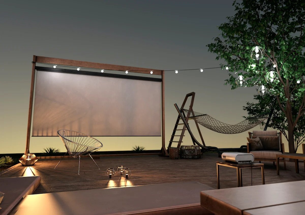 projector screen outdoor