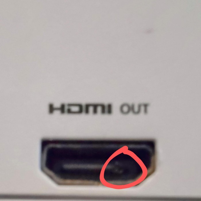 hdmi port on xbox one not working
